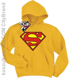 Superman - super bluza dziecięca z nadrukiem - żółty