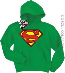 Superman - super bluza dziecięca z nadrukiem - zielony