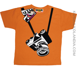 Aparat - koszulka dla dziecka - pomarańczowy