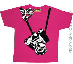Aparat - koszulka dla dziecka - różowy