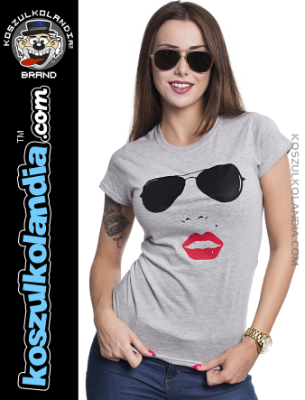 Dziewczyna w okularach przeciwsłonecznych koszulka damska Nr KODIA00148