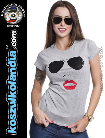 Dziewczyna w okularach przeciwsłonecznych - koszulka damska Nr KODIA00148