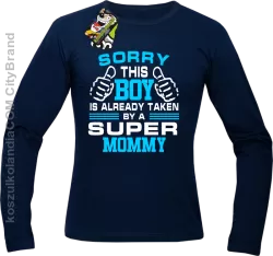 Sorry this boy is already taken by a super mommy - Longsleeve męski granat