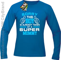 Sorry this boy is already taken by a super mommy - Longsleeve męski niebieski