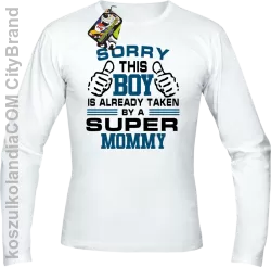 Sorry this boy is already taken by a super mommy - Longsleeve męski biały 