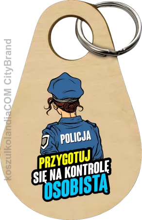 Przygotuj się na kontrolę osobistą POLICJA - brelok 