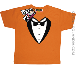 Frak elegancki - koszulka dziecięca - pomarańczowy