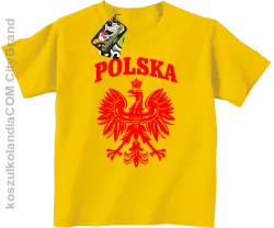 Polska - Koszulka dziecięca żólta 