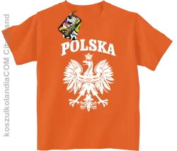 Polska - Koszulka dziecięca pomarańcz 