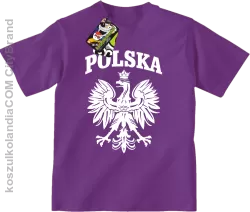 Polska - Koszulka dziecięca fiolet 