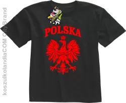 Polska - Koszulka dziecięca czarna