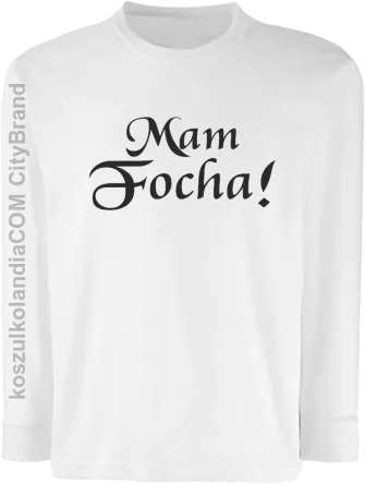 Mam Focha - Longsleeve dziecięcy biały 