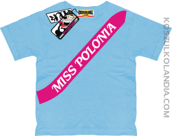 Miss Polonia - koszulka dziecięca - błękitny