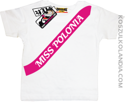 Miss Polonia - koszulka dziecięca - biały