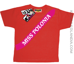 Miss Polonia - koszulka dziecięca - czerwony