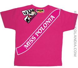 Miss Polonia - koszulka dziecięca - różowy