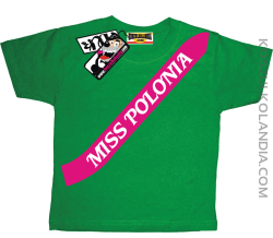 Miss Polonia - koszulka dziecięca - zielony