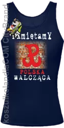 PAMIĘTAMY POLSKA WALCZĄCA - Top damski granatowy