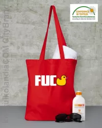 Fuck ala Duck - Torba EKO czerwona 