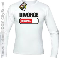 DIVORCE - loading - Longsleeve męski biały