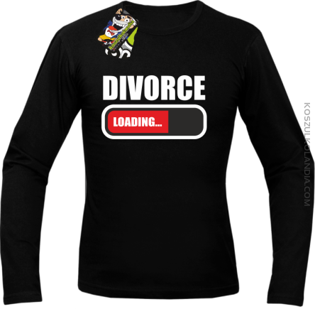 DIVORCE - loading - Longsleeve męski czarny