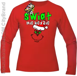 Świąt Nie Będzie - Longsleeve męski czerwony 