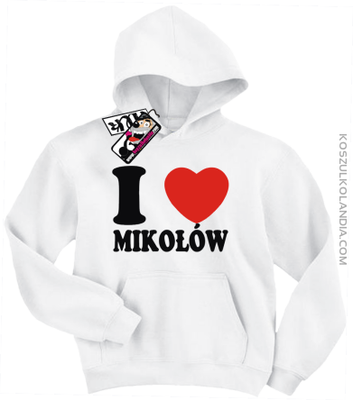 I love Mikołów - bluza dziecięca - biały