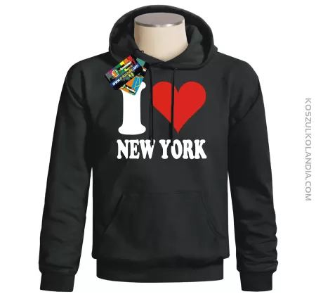 I LOVE NEW YORK - bluza z nadrukiem