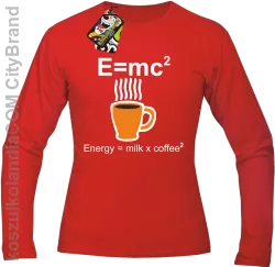 E = mc2 - Longsleeve męski red