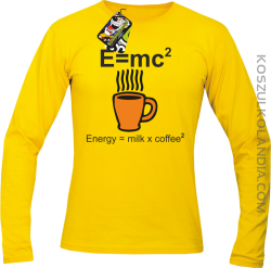 E = mc2 - Longsleeve męski żółty