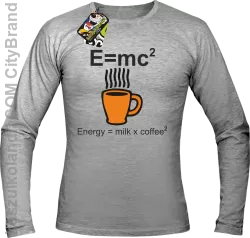 E = mc2 - Longsleeve męski melanż