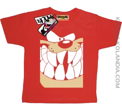 Zębolek - zabawna koszulka dziecięca - czerwony