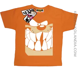 Zębolek - zabawna koszulka dziecięca - pomarańczowy