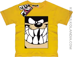 Zębolek - zabawna koszulka dziecięca - żółty