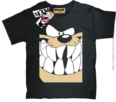 Zębolek - zabawna koszulka dziecięca - czarny