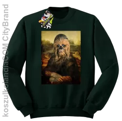 Mona Lisa Chewbacca CZUBAKA - Bluza męska standard bez kaptura butelkowa 