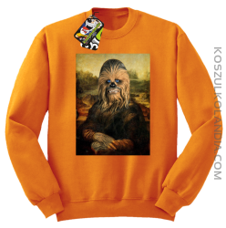 Mona Lisa Chewbacca CZUBAKA - Bluza męska standard bez kaptura pomarańcz 