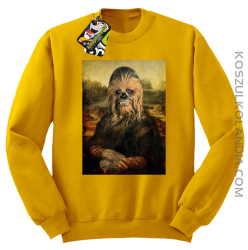 Mona Lisa Chewbacca CZUBAKA - Bluza męska standard bez kaptura żółta 