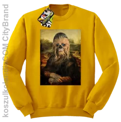 Mona Lisa Chewbacca CZUBAKA - Bluza męska standard bez kaptura żółta 