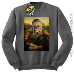 Mona Lisa Chewbacca CZUBAKA - Bluza męska standard bez kaptura szara 