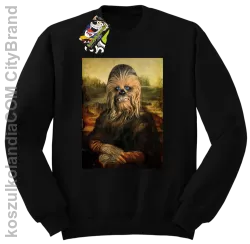 Mona Lisa Chewbacca CZUBAKA - Bluza męska standard bez kaptura czarna 