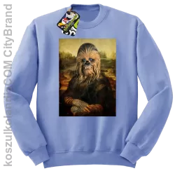 Mona Lisa Chewbacca CZUBAKA - Bluza męska standard bez kaptura błękit 