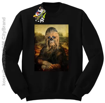 Mona Lisa Chewbacca CZUBAKA - Bluza męska standard bez kaptura