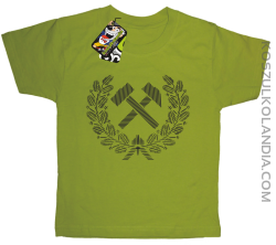 Pyrlik i żelazko znak górniczy herb górnictwa - Koszulka dziecięca kiwi