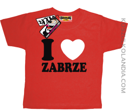 I love Zabrze - koszulka dziecięca - czerwony