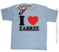 I love Zabrze - koszulka dziecięca -  melanżowy