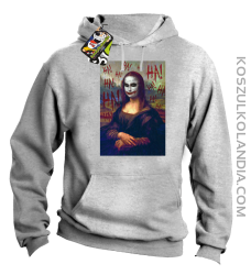 Mona Lisa Hello Jocker - Bluza męska z kapturem melanż 