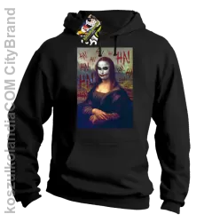 Mona Lisa Hello Jocker - Bluza męska z kapturem czarna 