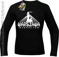 Warszawa wonderland - Longsleeve męski czarna  