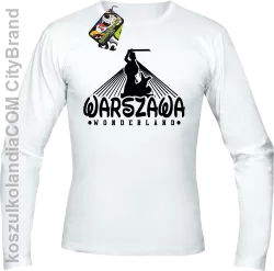 Warszawa wonderland - Longsleeve męski biała 